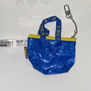 IKEA mini shopping bag keychain